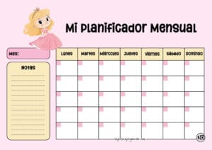 Planificador Mensual Aurora