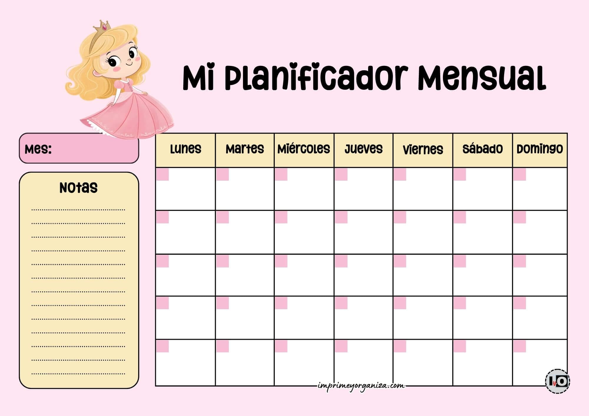 Planificador Mensual Aurora