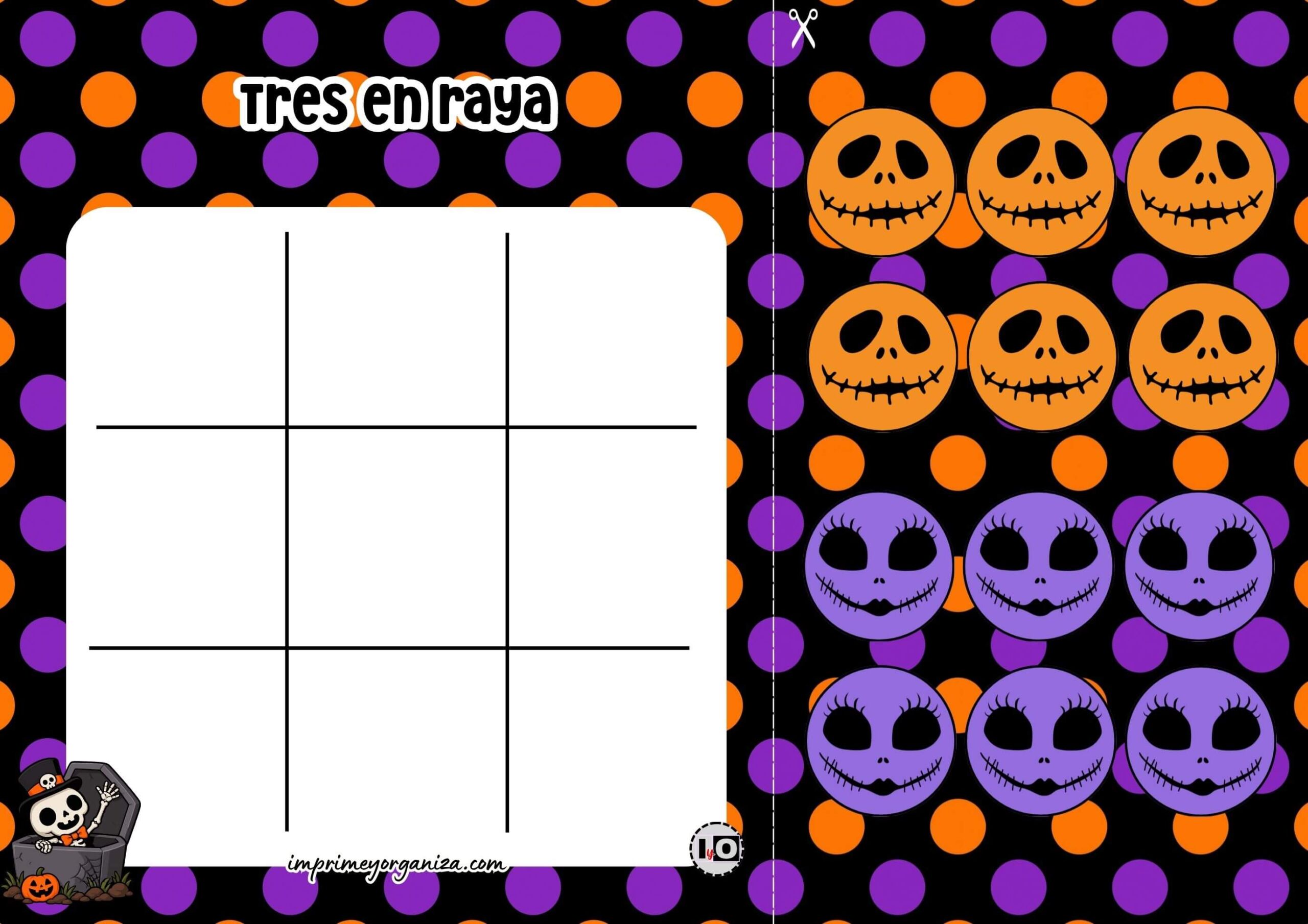 Tres en Raya Halloween Caras