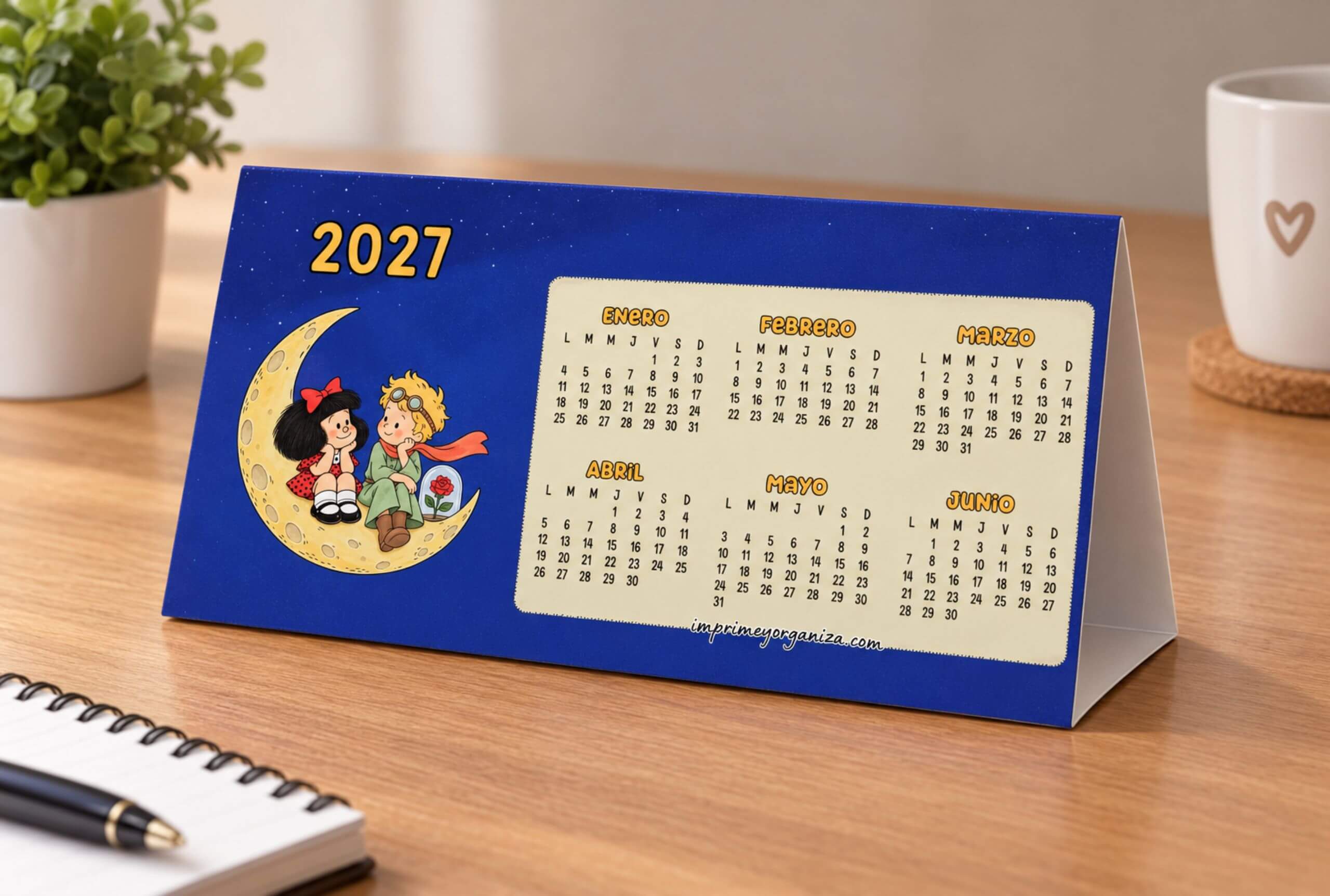 calendarios tipo carpita 2027 para imprimir en PDF gratis