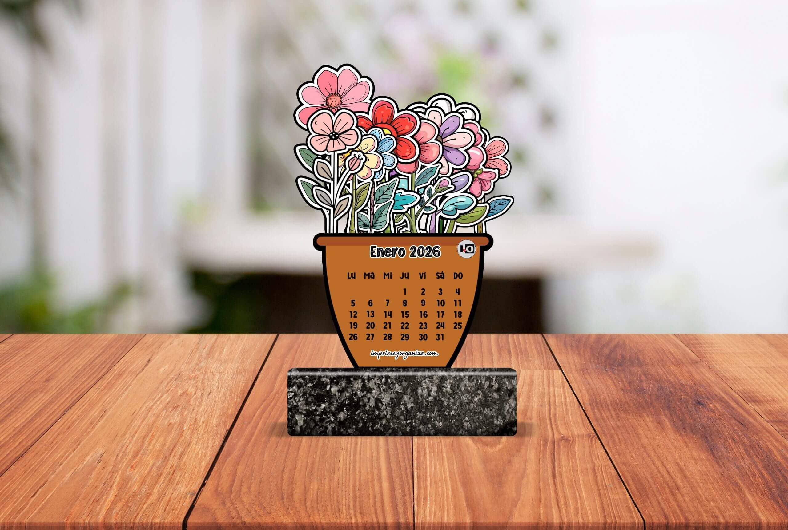 calendarios armables por capas 2026 gratis en pdf