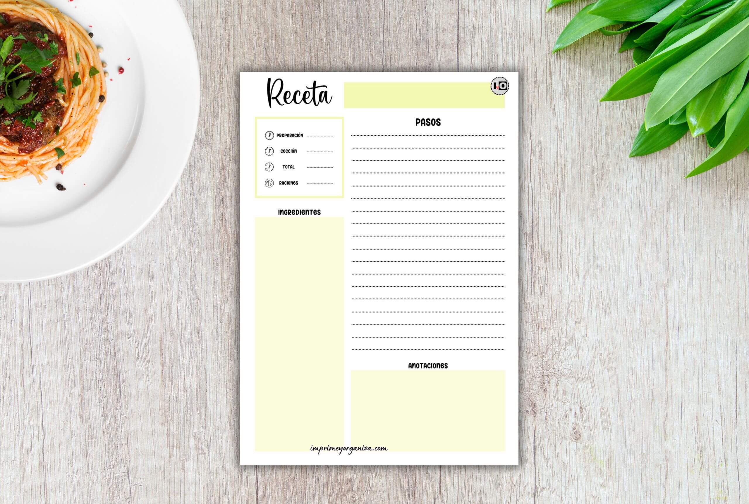 recetarios para imprimir en pdf